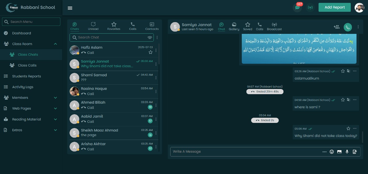 Rabbani School LMS & Staff System project screenshot 3